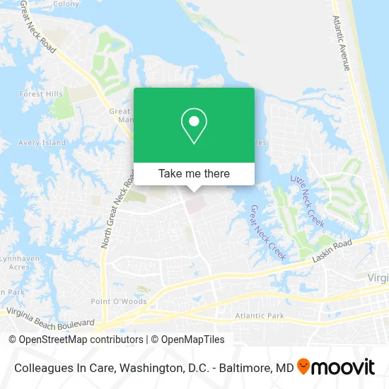 Colleagues In Care map