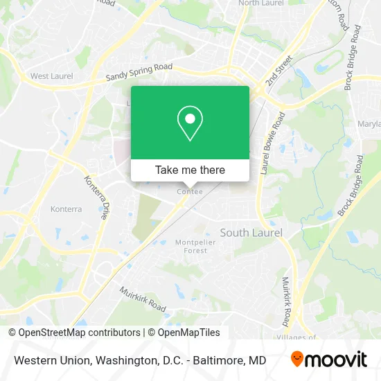 Western Union map