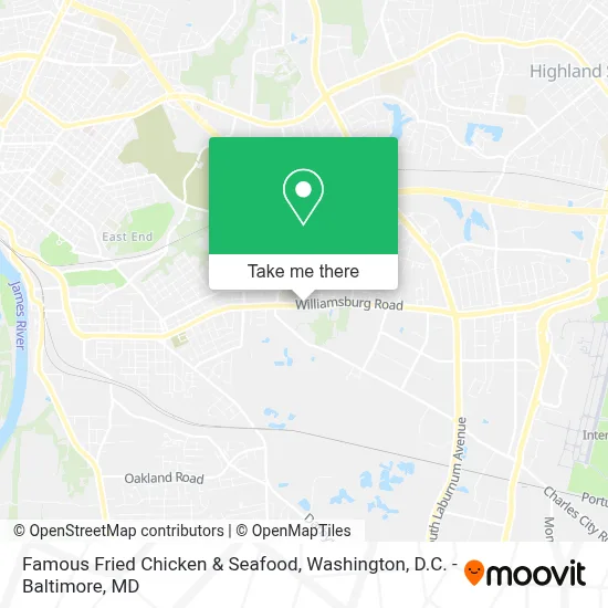 Famous Fried Chicken & Seafood map