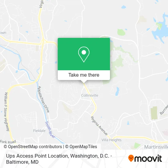 Ups Access Point Location map