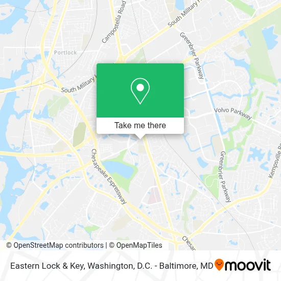 Eastern Lock & Key map