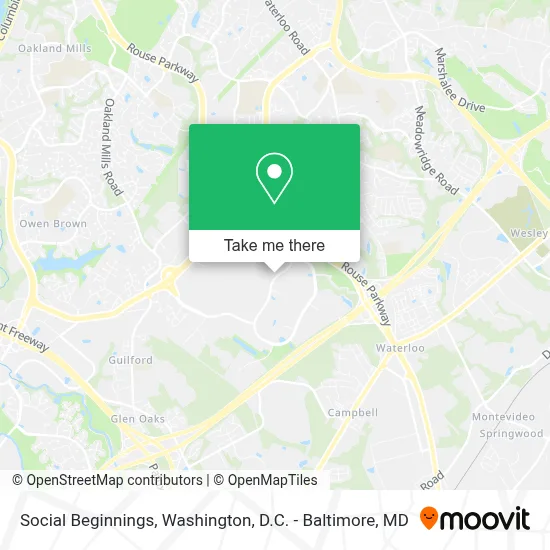 Social Beginnings map