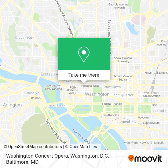 Washington Concert Opera map