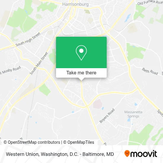 Western Union map