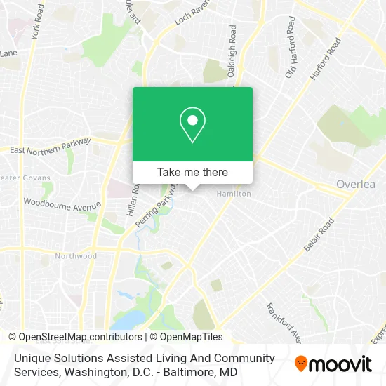 Unique Solutions Assisted Living And Community Services map