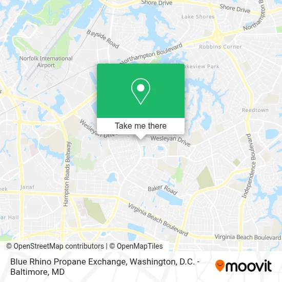 Blue Rhino Propane Exchange map