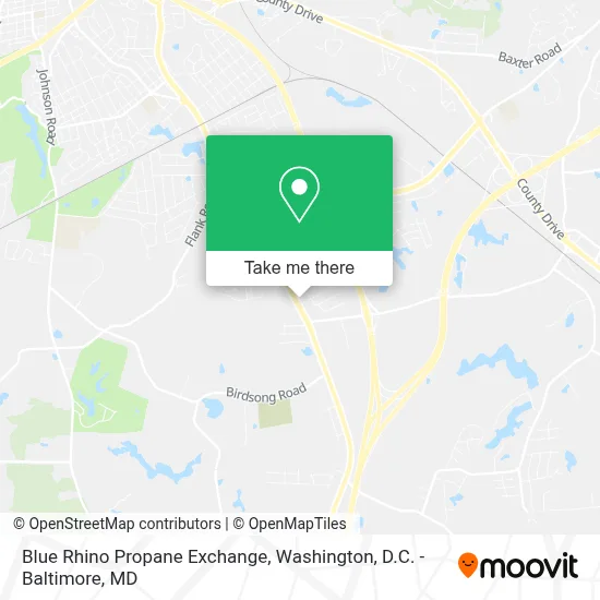 Blue Rhino Propane Exchange map