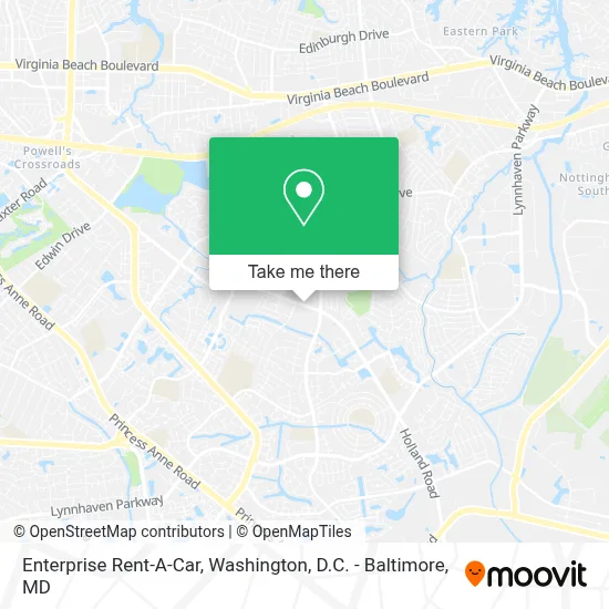 Enterprise Rent-A-Car map