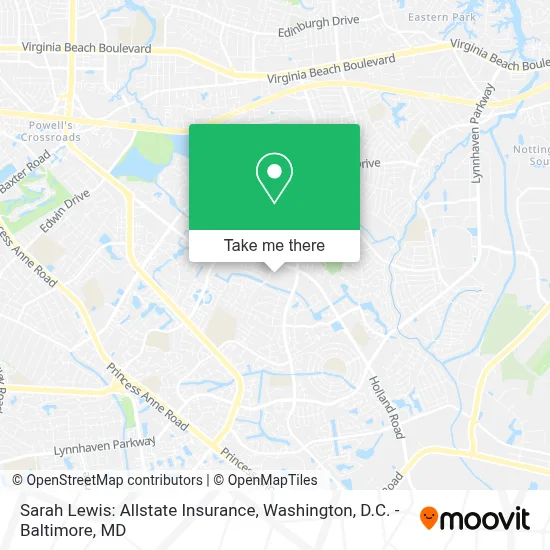 Sarah Lewis: Allstate Insurance map