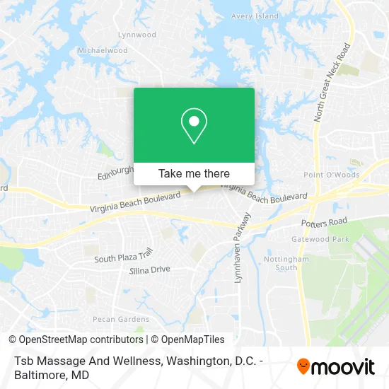 Tsb Massage And Wellness map
