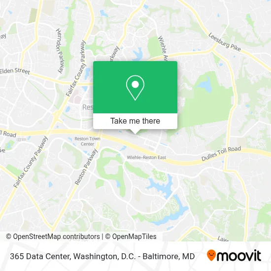 365 Data Center map