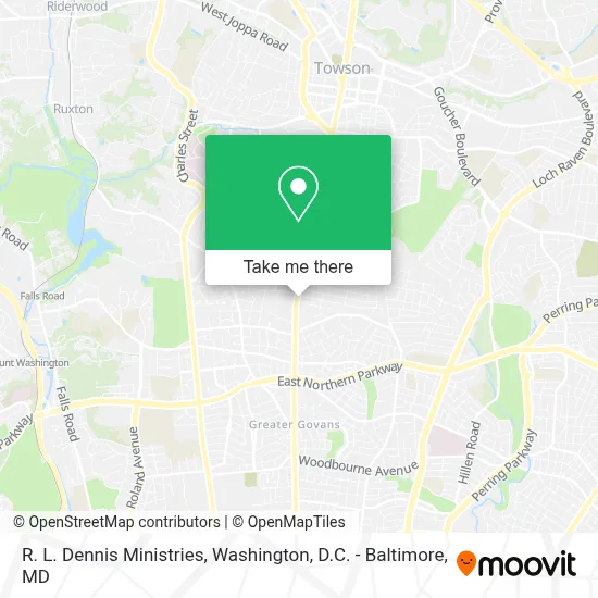 R. L. Dennis Ministries map