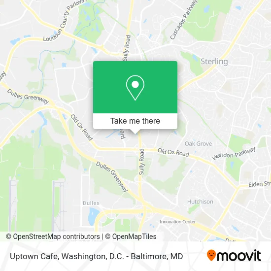 Uptown Cafe map