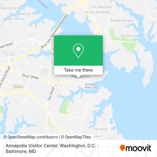 Annapolis Visitor Center map