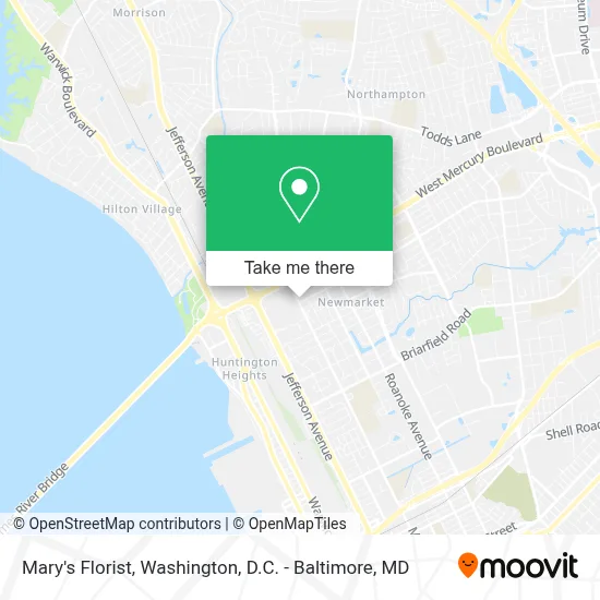 Mary's Florist map