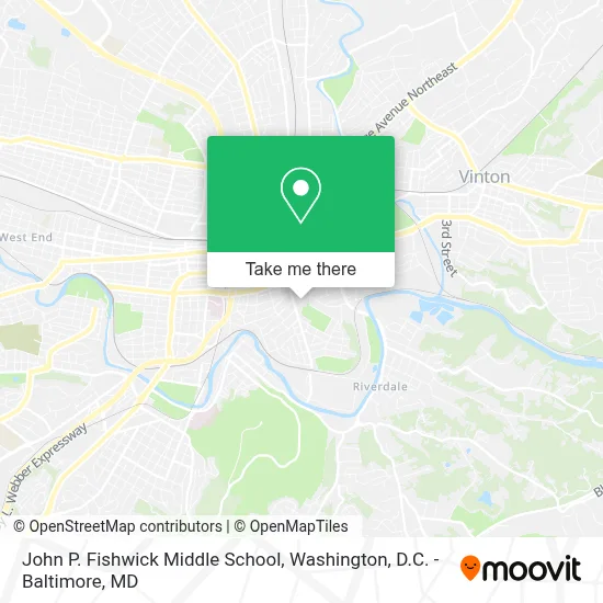 John P. Fishwick Middle School map