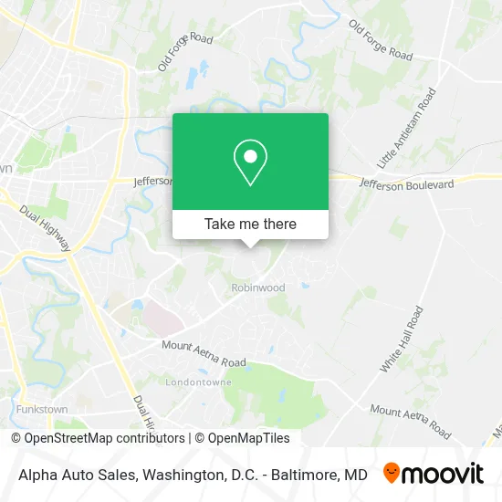 Alpha Auto Sales map