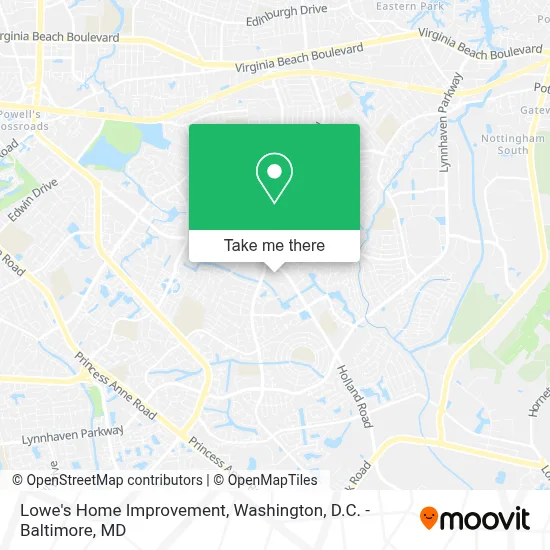 Lowe's Home Improvement map
