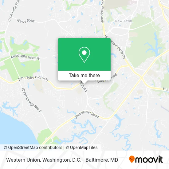 Western Union map