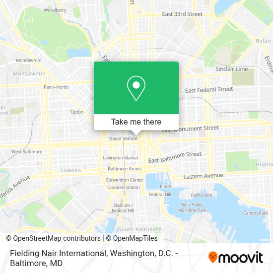 Fielding Nair International map