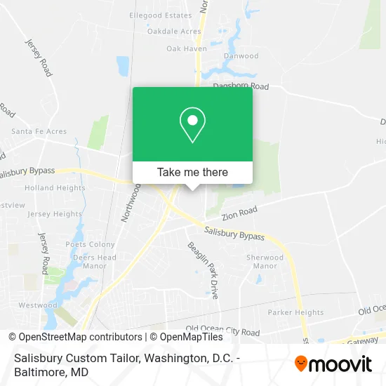 Salisbury Custom Tailor map