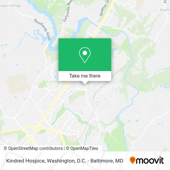 Kindred Hospice map