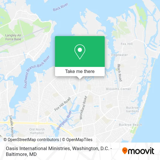 Oasis International Ministries map