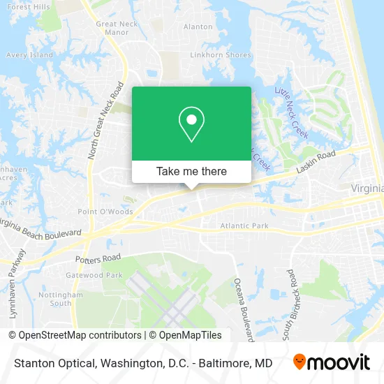 Stanton Optical map