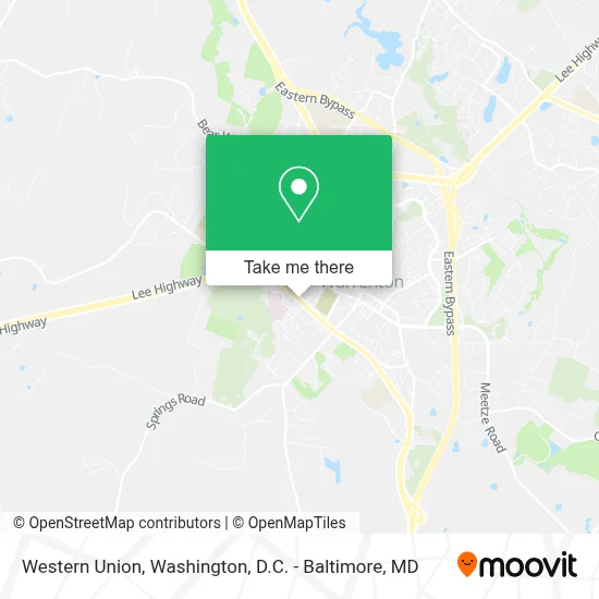 Western Union map