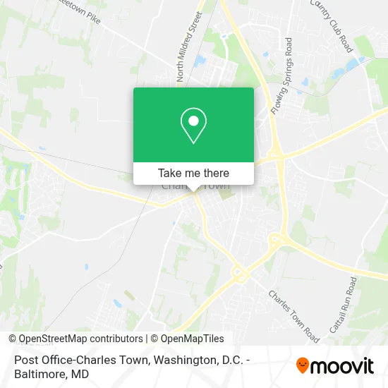 Post Office-Charles Town map