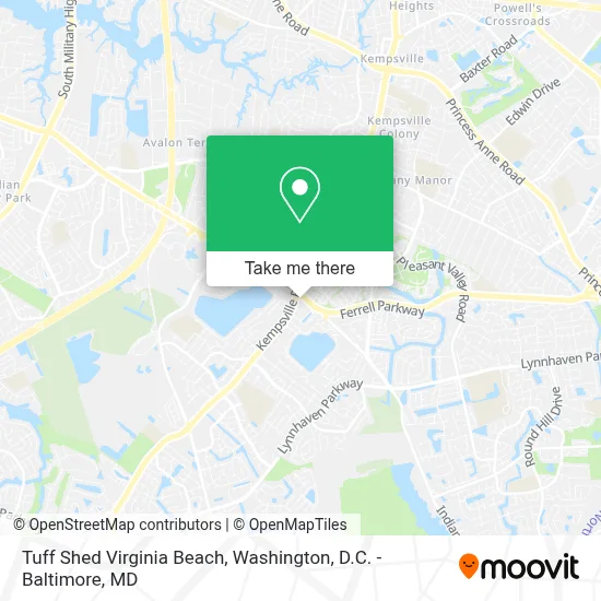 Tuff Shed Virginia Beach map