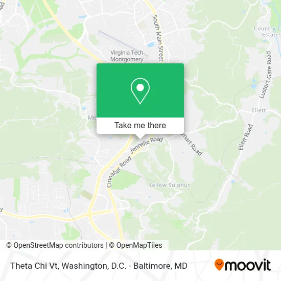 Theta Chi Vt map