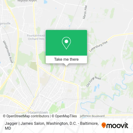 Jagger | James Salon map