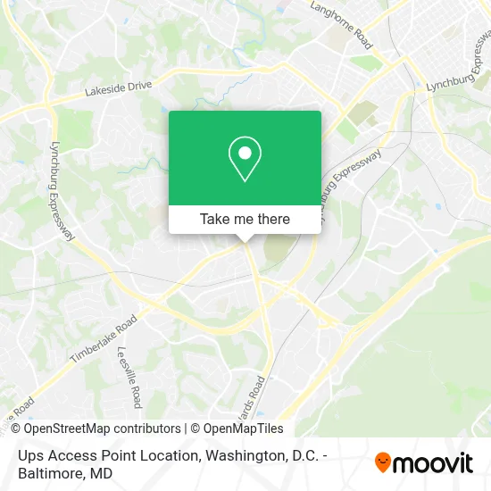 Ups Access Point Location map