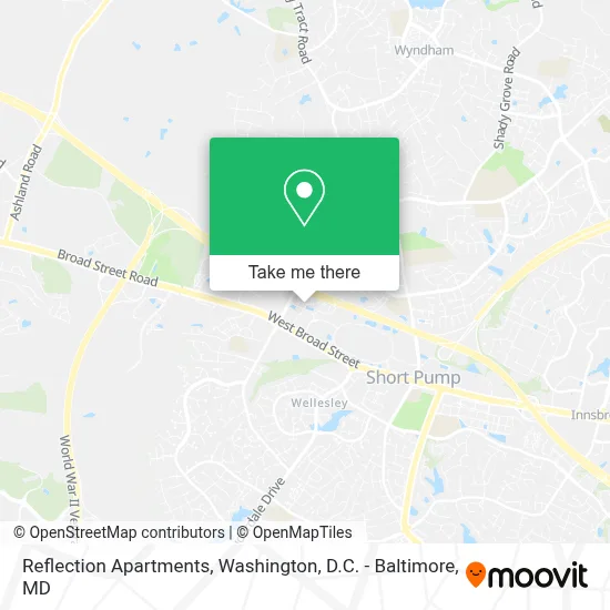 Reflection Apartments map