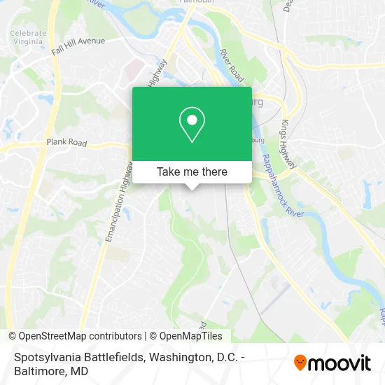 Spotsylvania Battlefields map