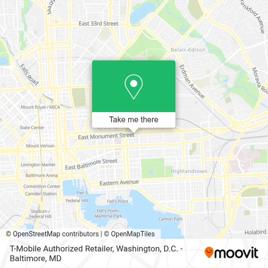 T-Mobile Authorized Retailer map