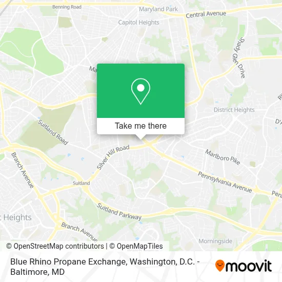 Blue Rhino Propane Exchange map
