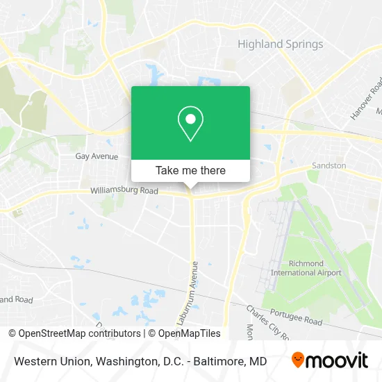 Western Union map