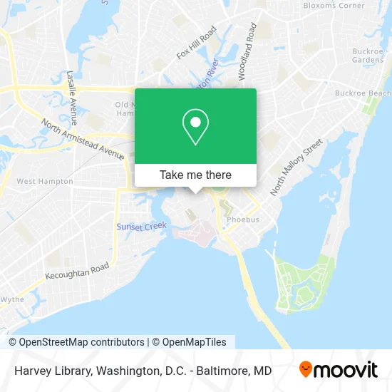 Harvey Library map