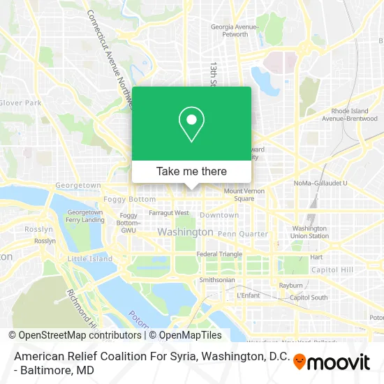 American Relief Coalition For Syria map