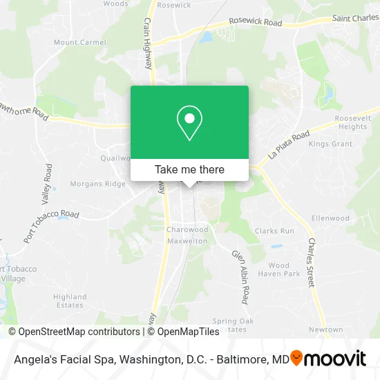 Angela's Facial Spa map