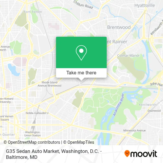 G35 Sedan Auto Market map