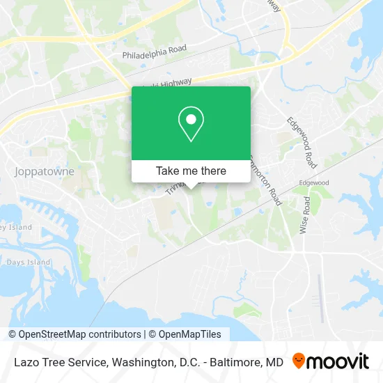 Lazo Tree Service map