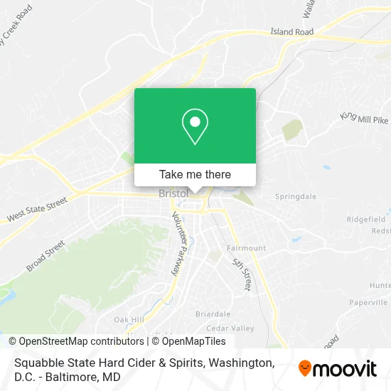 Squabble State Hard Cider & Spirits map