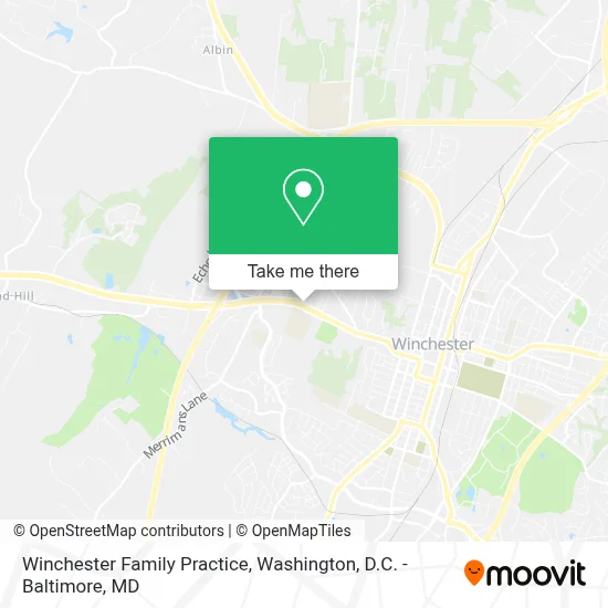 Winchester Family Practice map