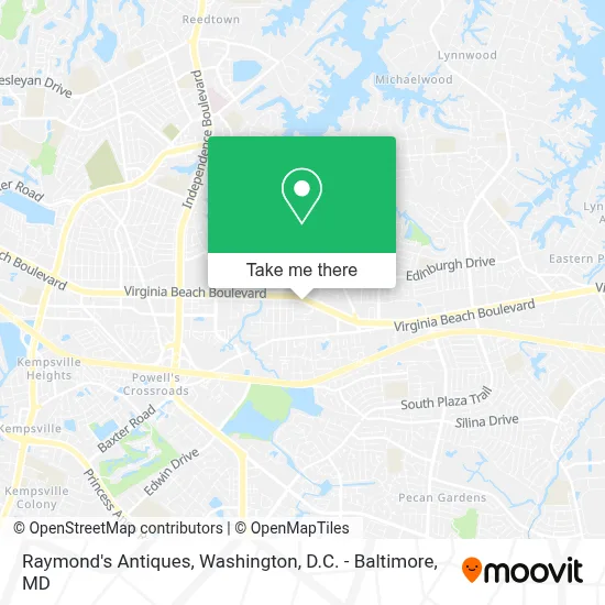 Raymond's Antiques map