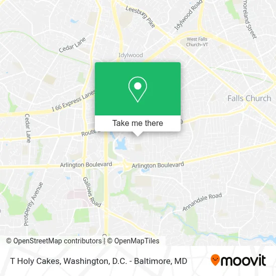 T Holy Cakes map