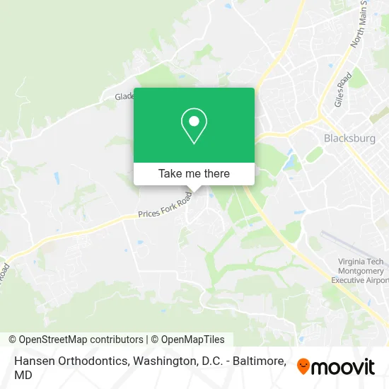 Hansen Orthodontics map