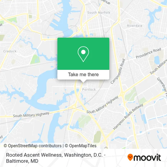 Rooted Ascent Wellness map